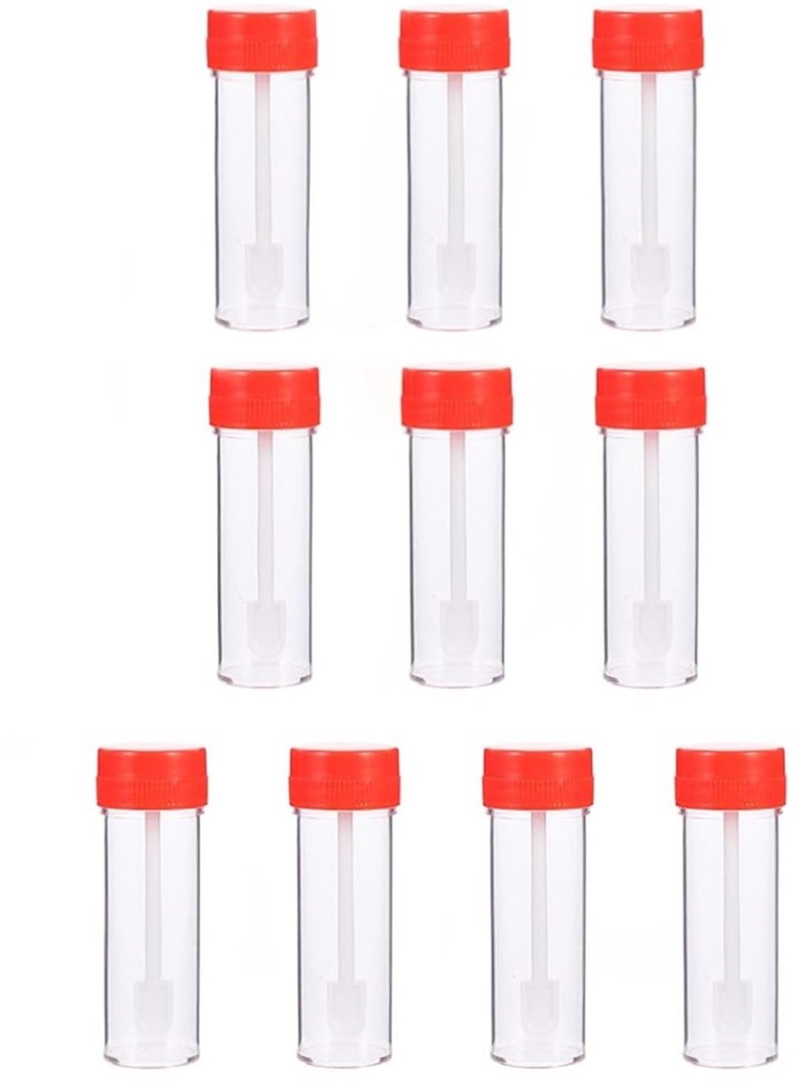 Dailygoods - Dailygoody - Transparante kunststof maatbeker - Steriele monsters - 10 stuks - 25 ml - Medische doeleinden - Praktisch hulpmiddel - Geschikt voor volw...