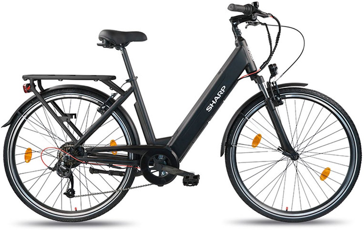 Sharp Urban elektrische stadsfiets 10.4Ah 28 inch zwart
