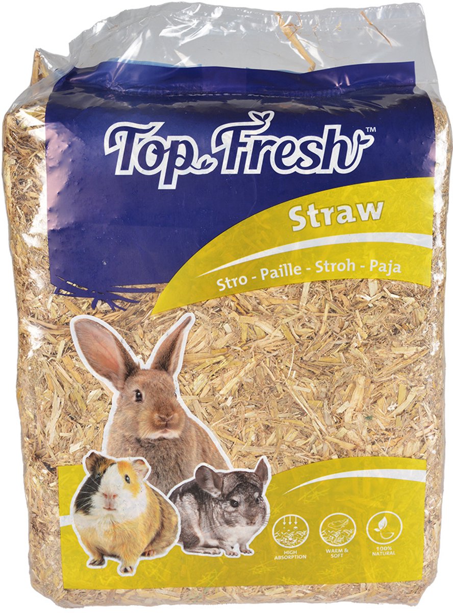 Witte Molen Stro naturel bodembedekking | stofvrij en absorberend | 1 kg of 2,5 kg 2,5KG