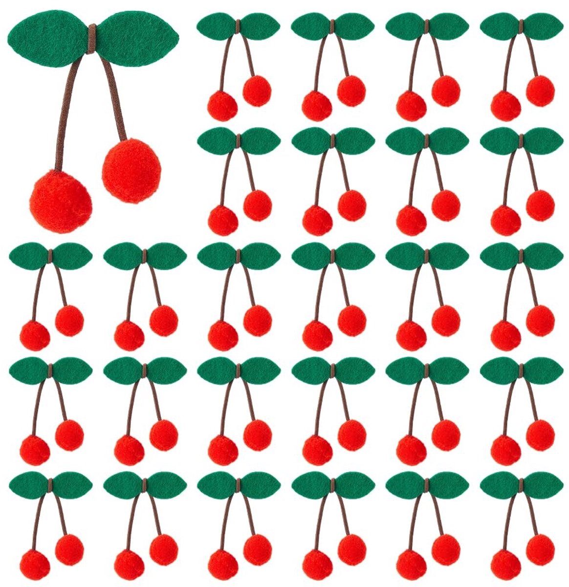 Dailygoods - 30 Stuks Wol Kerstballen voor Decoratie