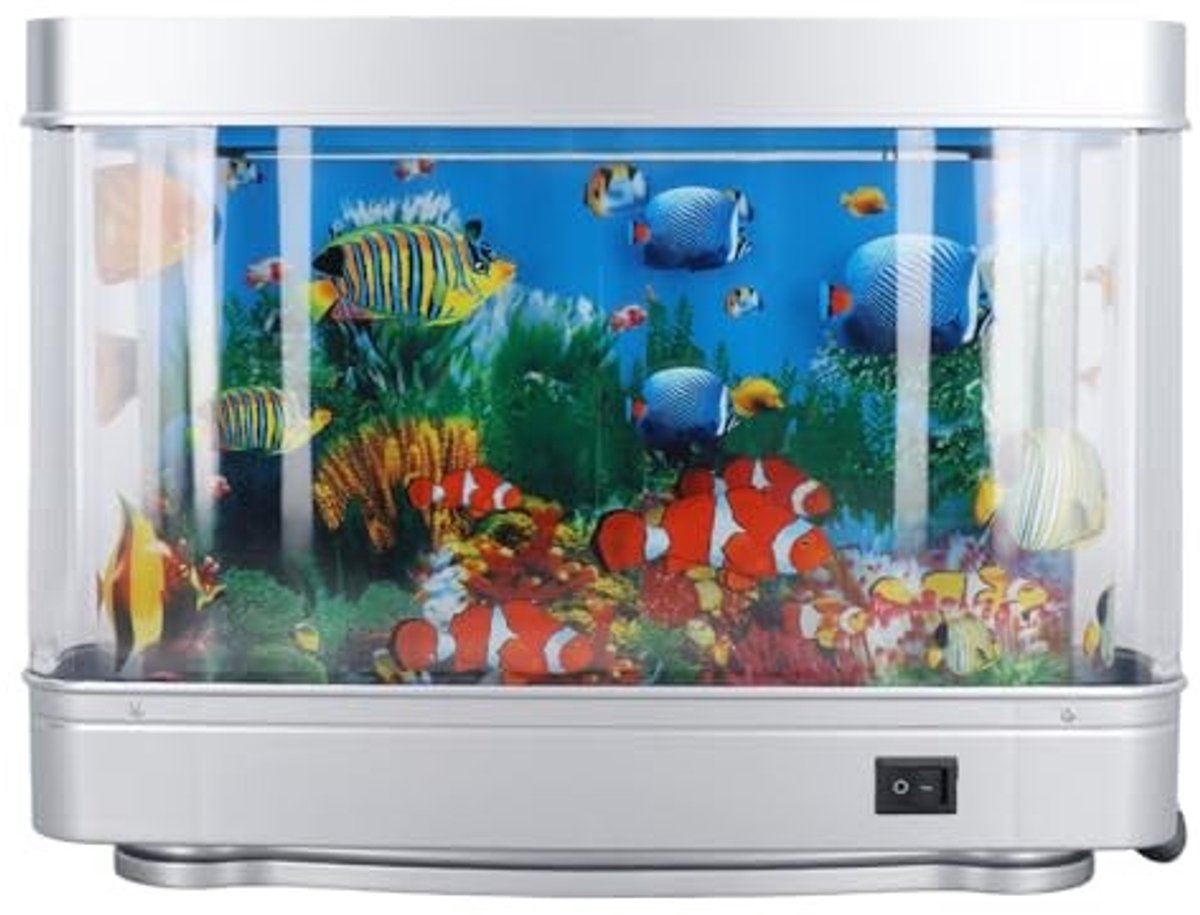 Dailygoods - Dailygoody - Nep Led-Aquarium - Nachtlampje - Decoratief en sfeervol - 11,73 inch - Kunstmatige aquariumlamp - Geschikt voor slaapkamer en kinderkamer