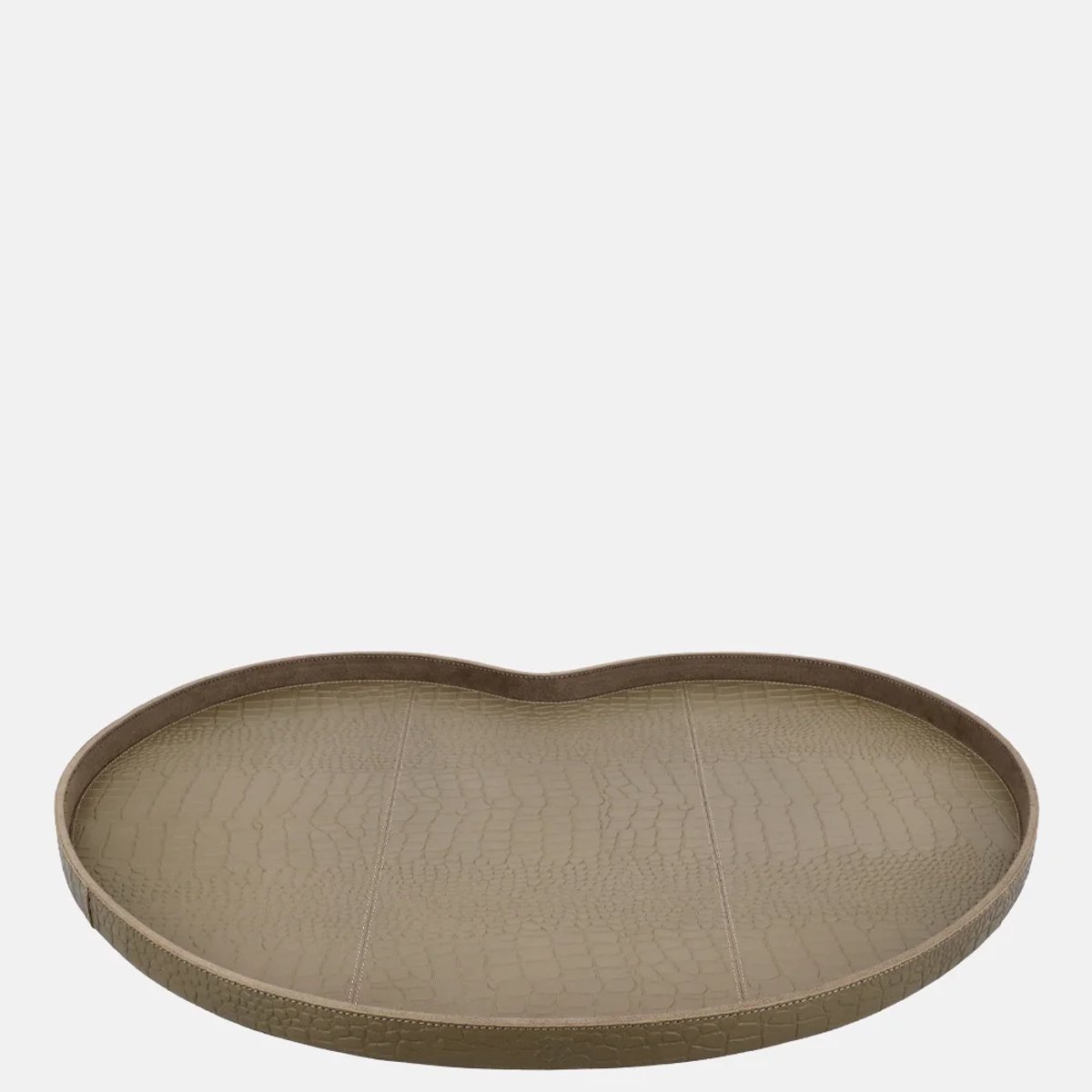 Chamada Chloe Kidney dienblad croco XL taupe
