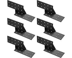 Zes stuks spider anchors voor houten verbindingen, stevige hoekverbindingen voor constructie van bruggen en rafts, ideaal voor latten en purlins