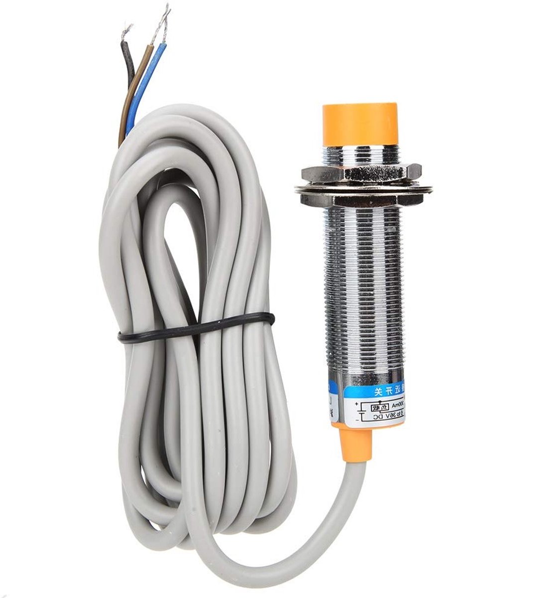 1-10mm Capaciteitssensor Schakelaar, NPN Proximity Sensor DC12-24V, Betrouwbare Detectie en Compact Ontwerp