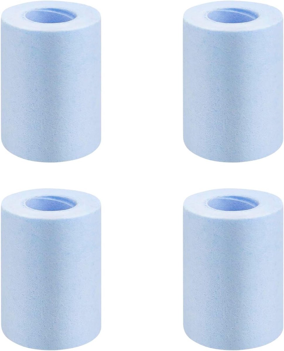 Multi-layer katoenfilters voor waterzuivering - 4 stuks, 5.3 cm lang, ideaal voor hard water en vuilfiltering