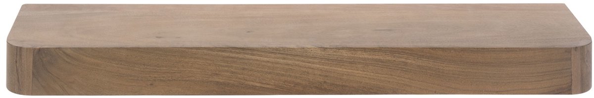 Giga Meubel Wandplank Carve - Bruin Hout - 100x25x8cm