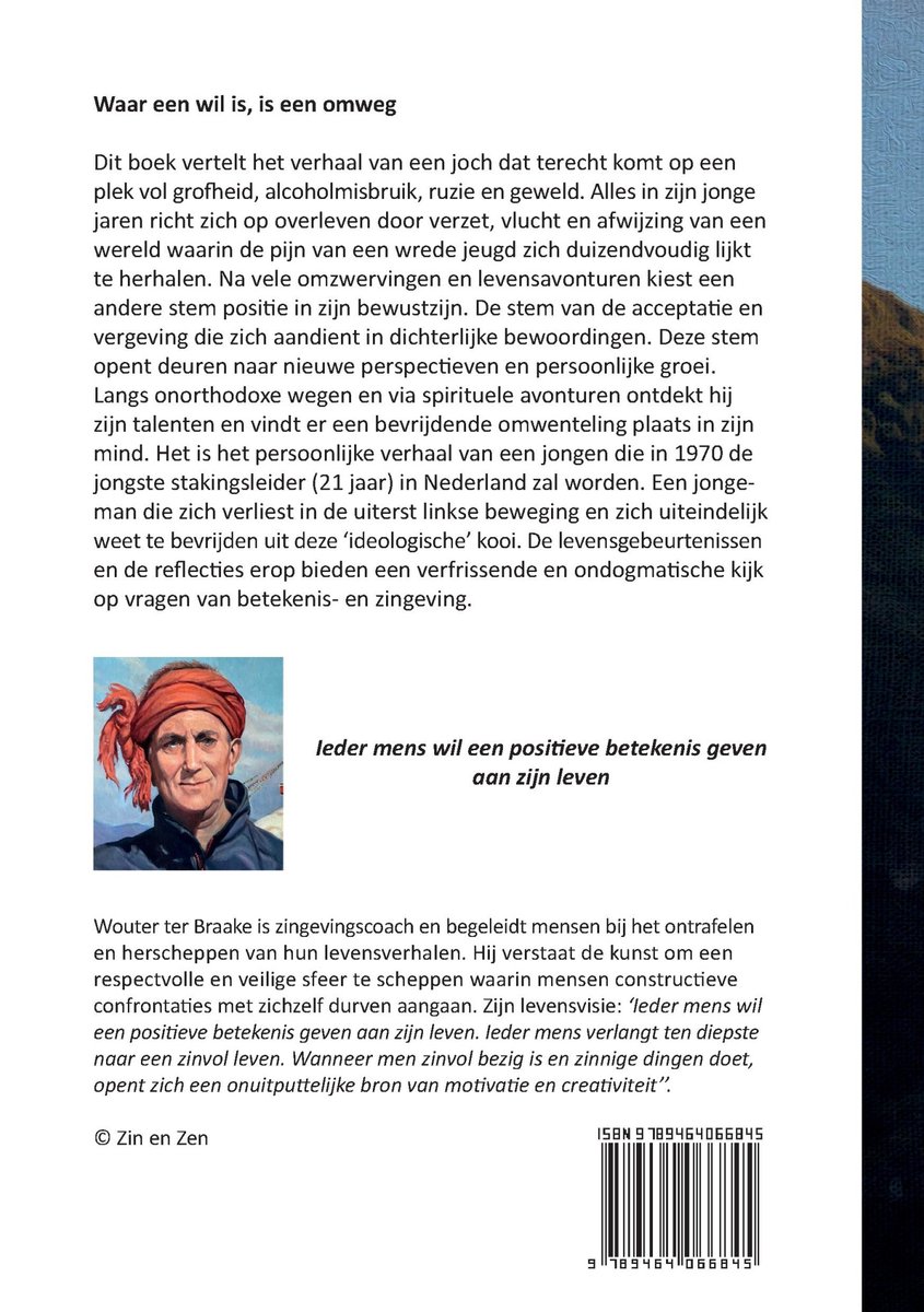 Waar een wil is, is een omweg - back cover