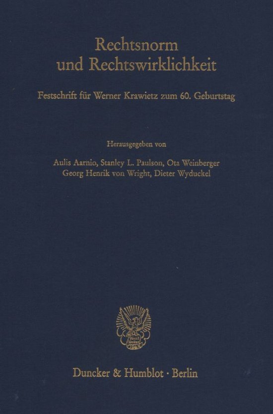 Rechtsnorm und Rechtswirklichkeit - cover