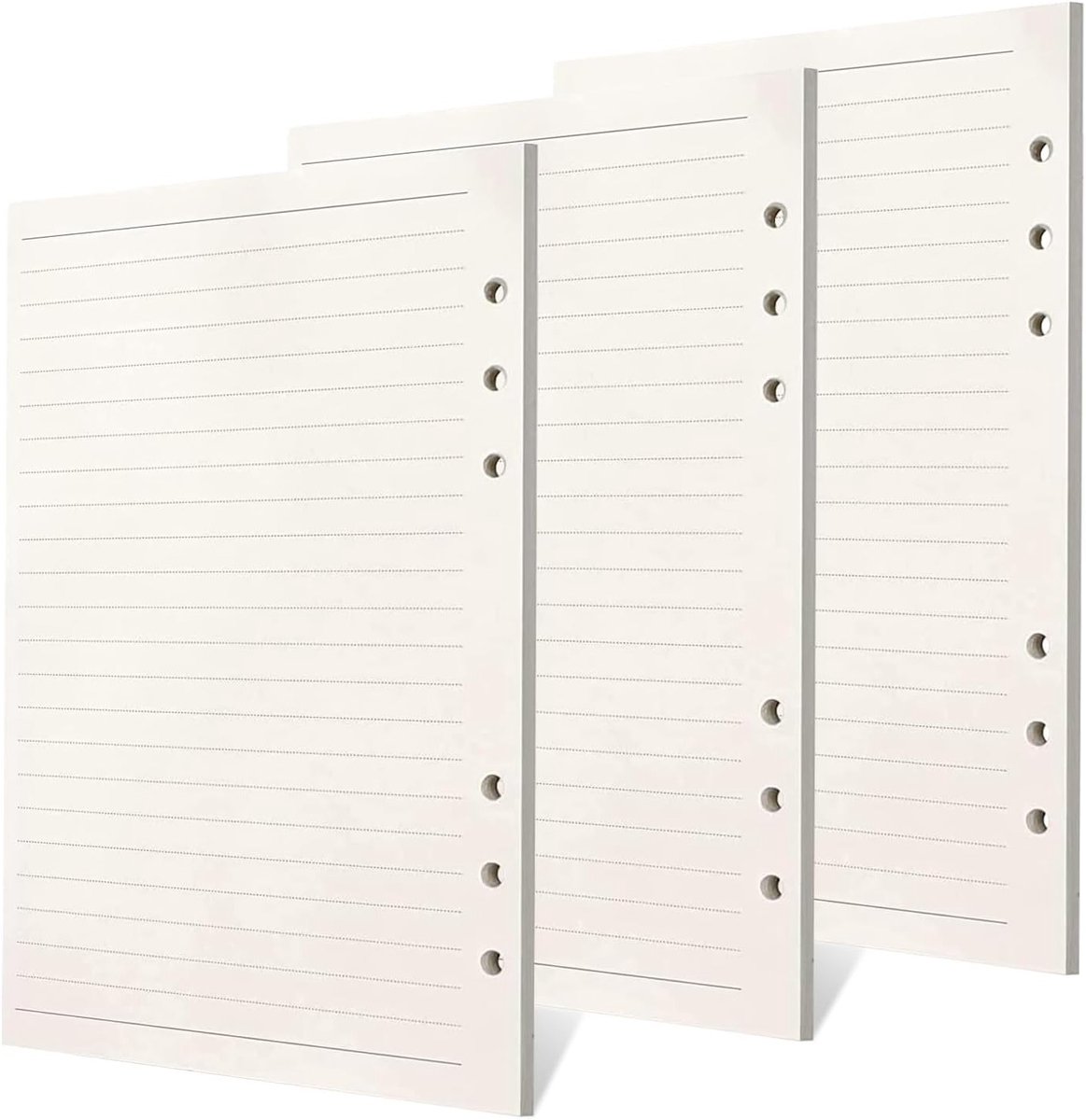 Vul je A5 notitieboek aan met 135 vellen blanco navulpapier voor agenda's, schetsen en notities