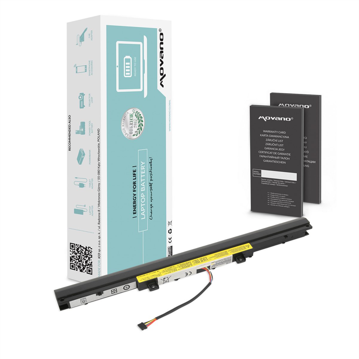 Movano L15C4A02 L15L4A02 - Laptopbatterij - Hoge Kwaliteit - Lange Levensduur