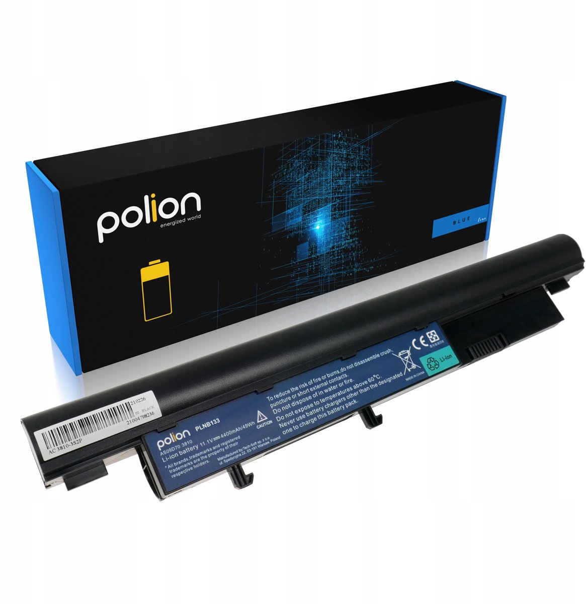 Polion Acer Serie - Laptopbatterij - 4400mAh - Li-Ion - Compatibel