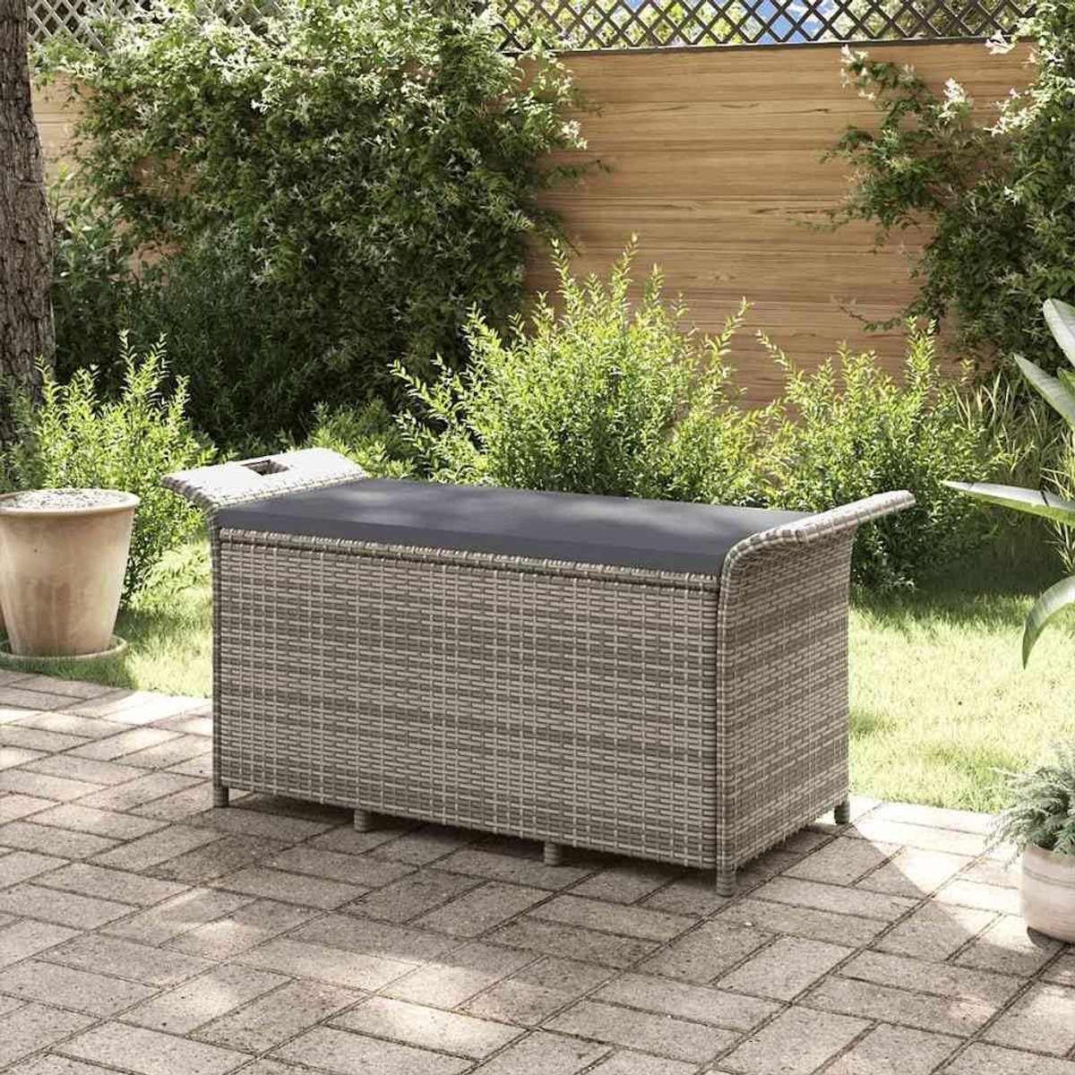 Tuinbank met Opbergruimte - Buitenbank Zitbank - Terras en Balkon - Geïntegreerde Waterdichte Opbergruimte