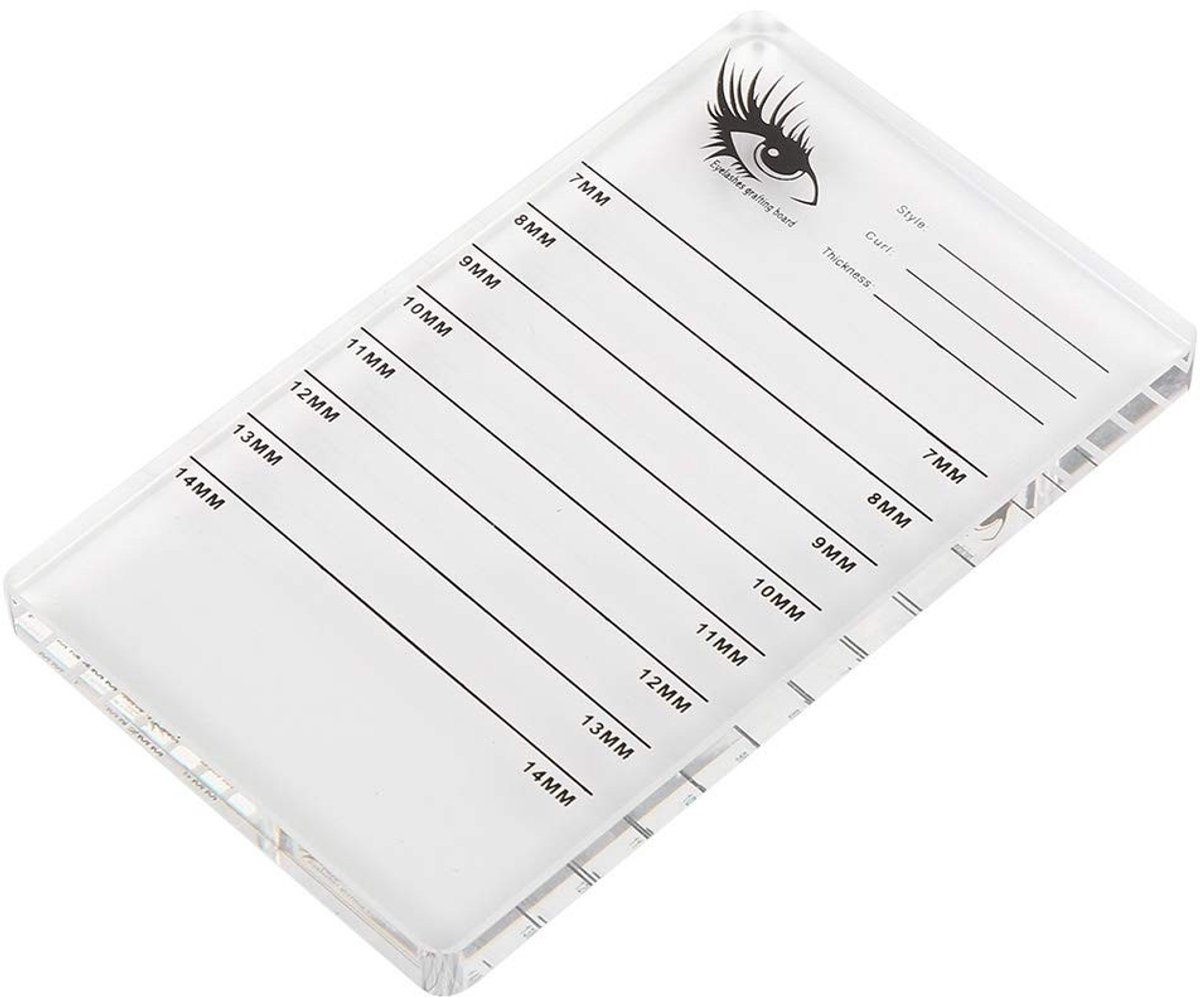 Dailygoody - Wimpers Enten Board - Valse Wimpers Tool - Professionele Wimpers Tool - 7mm tot 14mm - Wimper Extension - Duurzaam Acryl - Geschikt voor