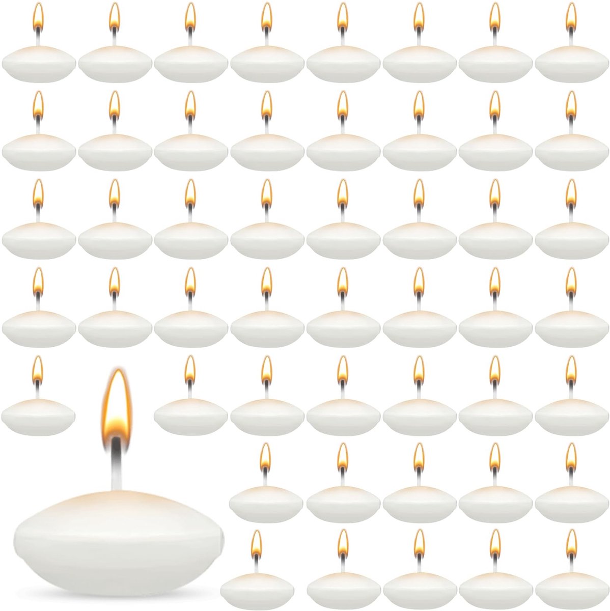 Dailygoody - Drijvende Kaarsen - Ongeparfumeerd - Ideaal voor Bruiloft en Diner - Wit - Sfeervolle Decoratie - Geschikt voor Zwembad en Kerst