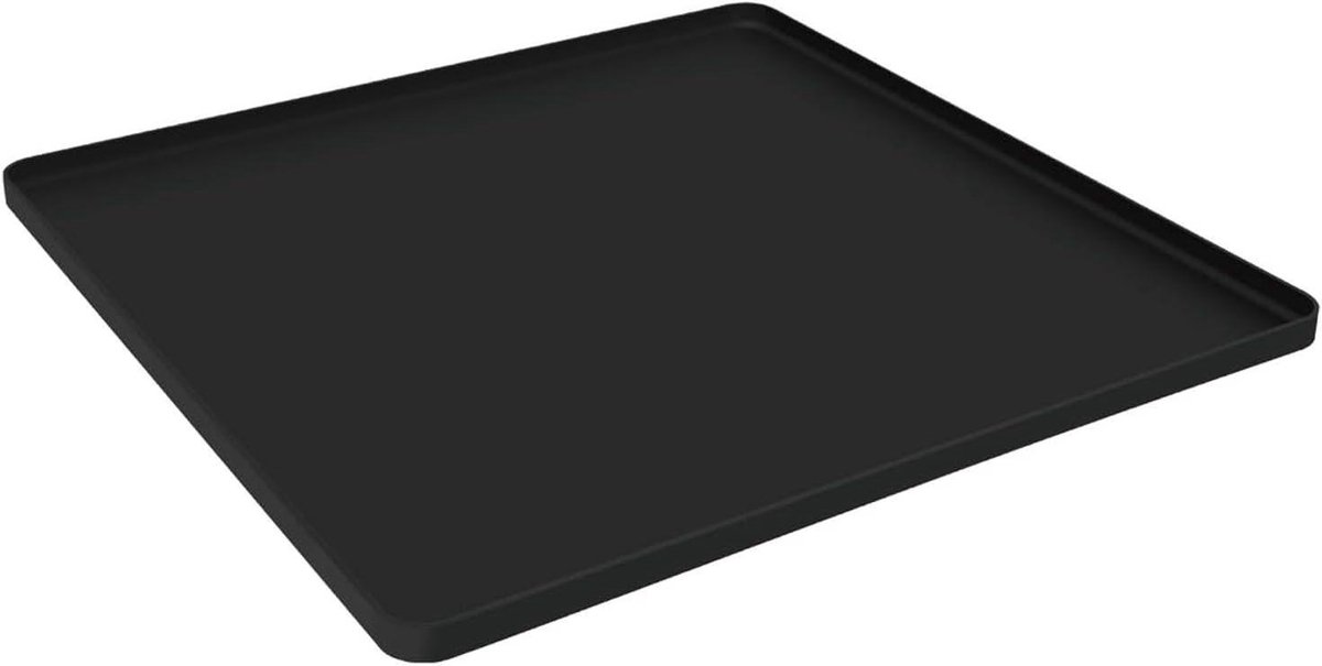 Koelkast Mat - Koelvriesmat Bodembeschermer - Apparaten Beschermen - Waterdicht Antislip Ontwerp - 60x60 cm - Zwart