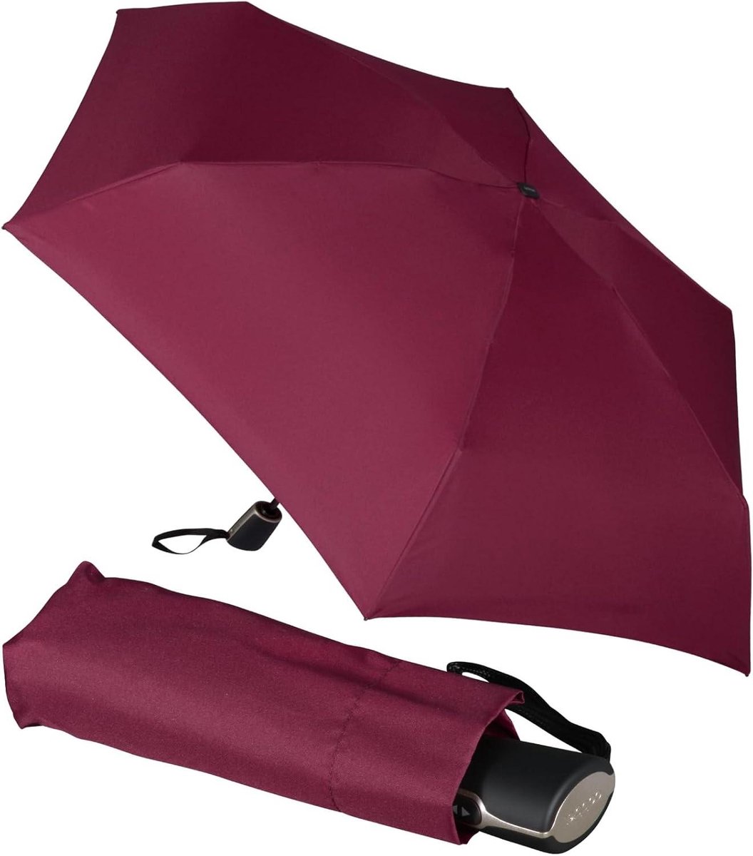 Paraplu - Klap paraplu - Bescherming tegen regen - Fiber Micro Flat - 23 cm - Royal Berry
