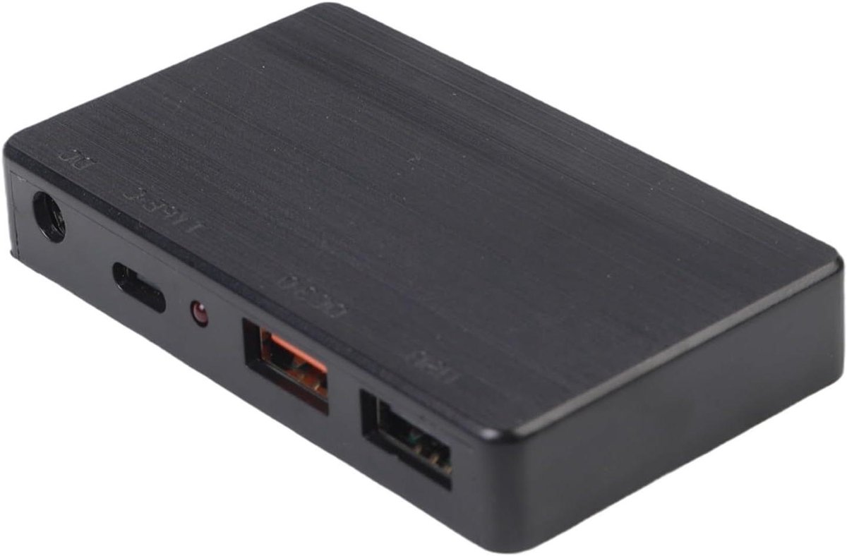 Zonne Kabeldoos - Regelaar Oplader - Energie Beheer - Dubbele USB Poorten - 85x51x14 mm - Zwart