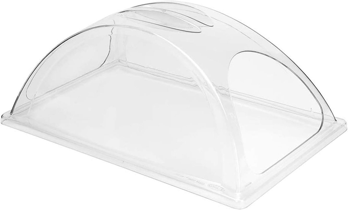 Deksel Chafing Dish - Voedsel Display Cover - Warm Houden - Dubbele Toegang - 53.6 cm - Transparant
