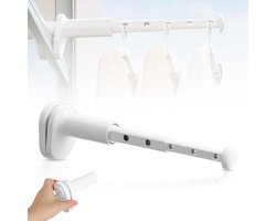 Camping Balkon Droogrek - Vouwbaar Wanddroogrek voor Kleding, Mini Wasdroger en Kledinghaak, Aluminium Uittrekbaar Droogrek