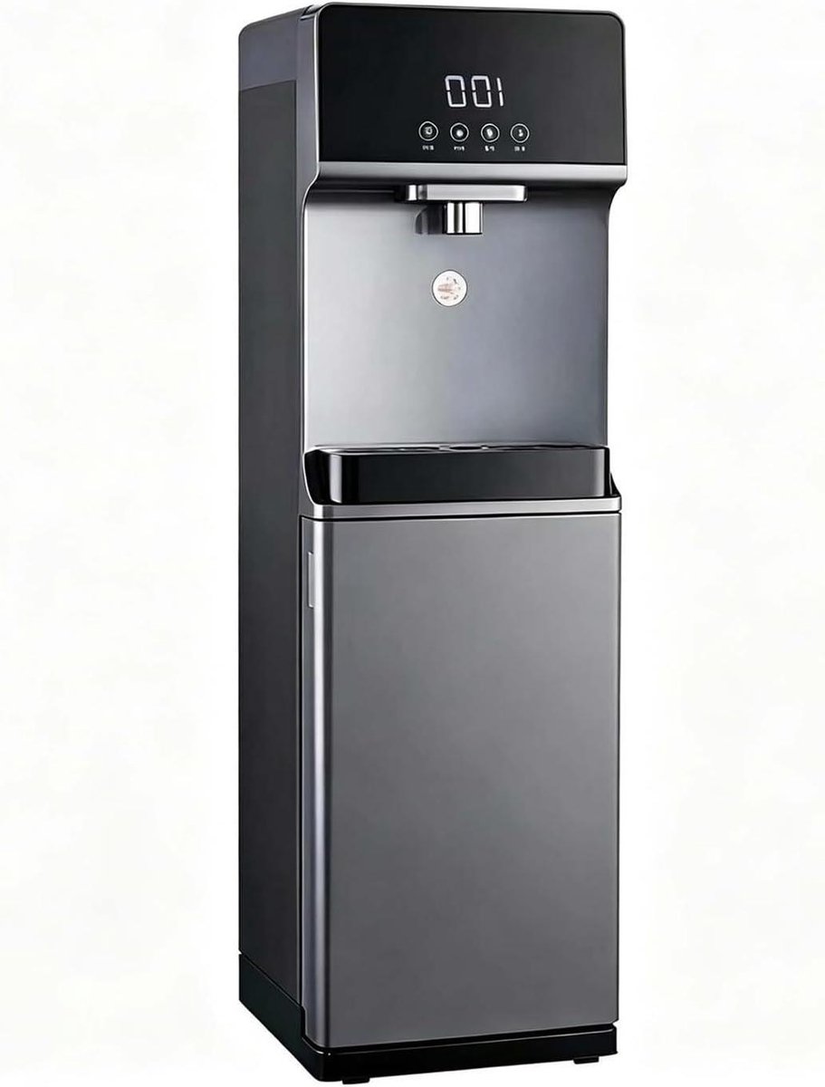 Waterdispenser Onderlader - Waterkoeler Fontein - Dranken Bereiden - Kinderslot Warm Water - 310x330x1020 mm - Wit