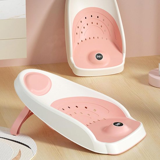Badstoel Baby - Badsteun Kinderen - Veilig Baden - Ergonomisch Ontwerp - 50 x 18 x 28 cm - Roze — afbeelding 2