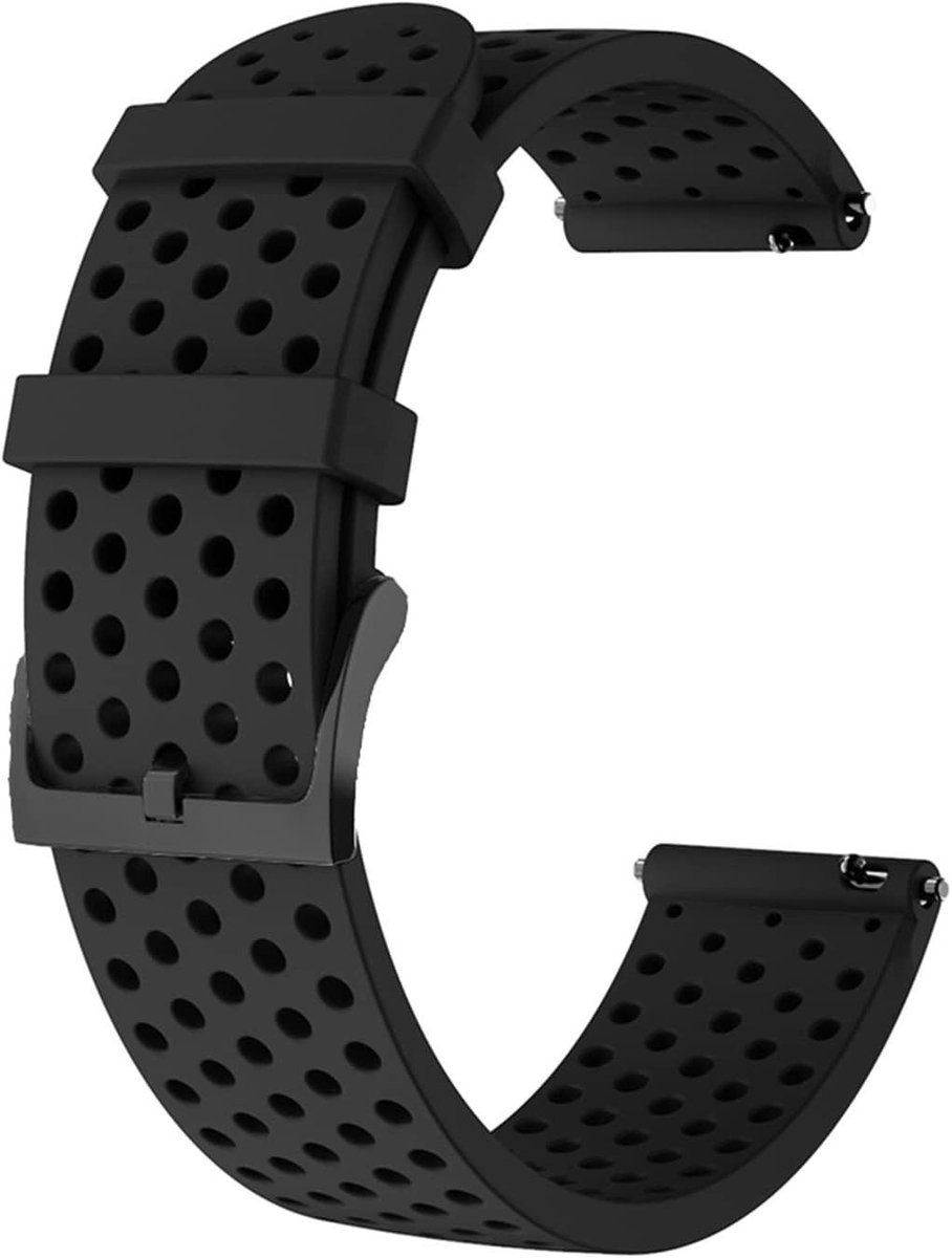 Siliconen Horlogeband - Armband Polsband - Smartwatch Gebruik - Universele Pasvorm - 20mm Breedte - Agaat
