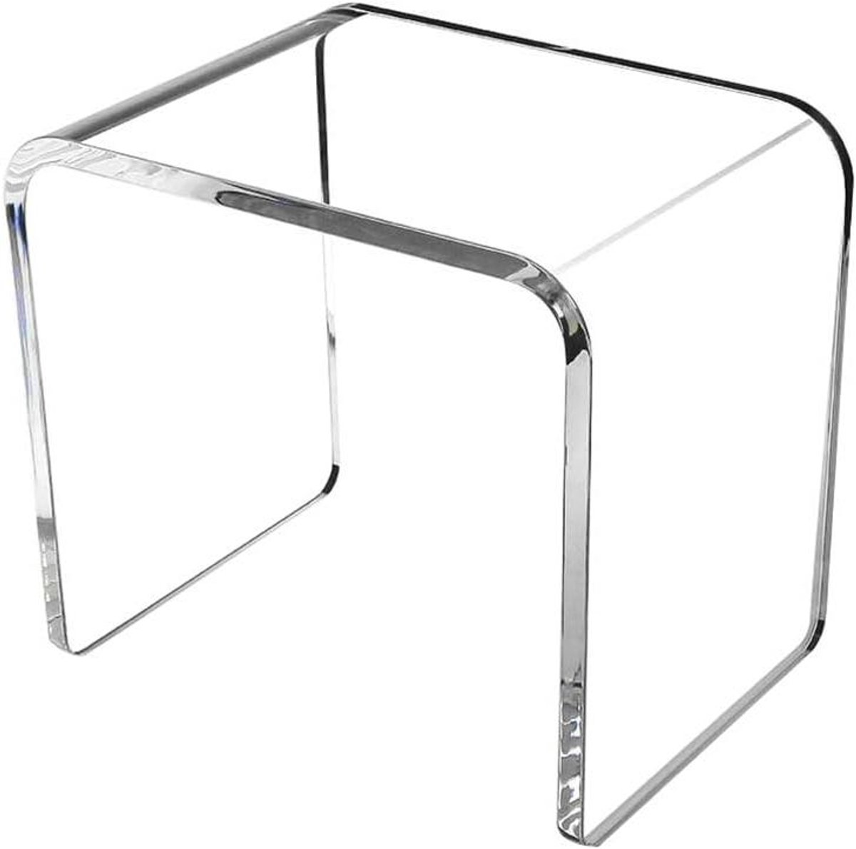Transparante Kruk - Douche Krukje - Badkamer Gebruik - Antislip Onderkant - 30 cm - Transparant