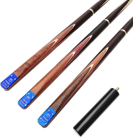 Biljartkeu - Snooker keu - Spel spelen - Premium essenhout - 145 cm - Houtkleur — afbeelding 4
