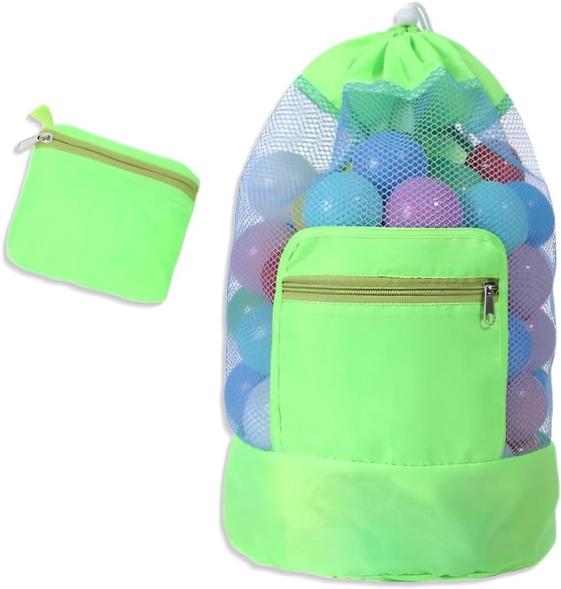 Vouwbare Strandtas voor Kinderen, Herbruikbare Tas voor Zand, Zwemmen, Speelgoedopslag en Reisaccessoires