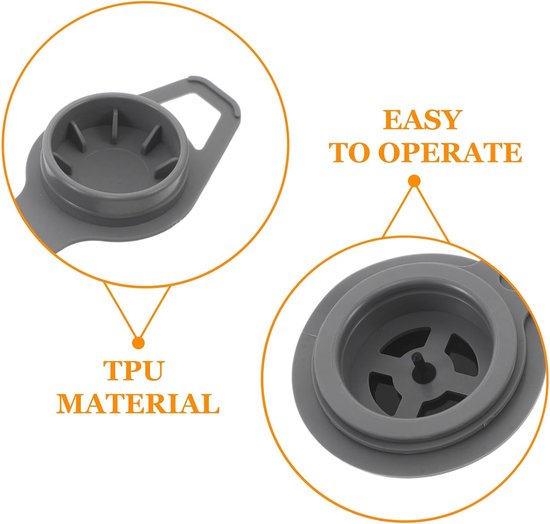 Ventiel adapters - Luchtmatras ventielen - Opblaasartikelen repareren - Lekvrije vervanging - 8 stuks - Donkergrijs — afbeelding 5