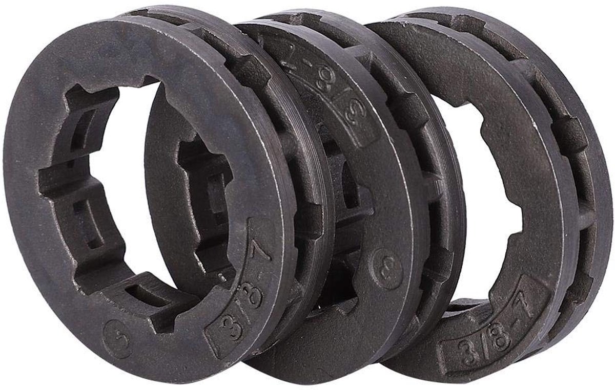 Dailygoody - Tuingereedschap accessoires - Vervangende tandwielen - Duurzaam en sterk - 3 stuks - 3/8in 7T