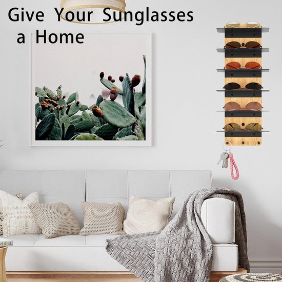 Zonnebril Opbergorganizer en Display Rack voor Wandmontage — afbeelding 2
