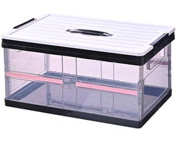 Opvouwbare opbergdoos - Utility krat - Auto reisorganisatie - Ruimtebesparend ontwerp - 30 liter - Zwart