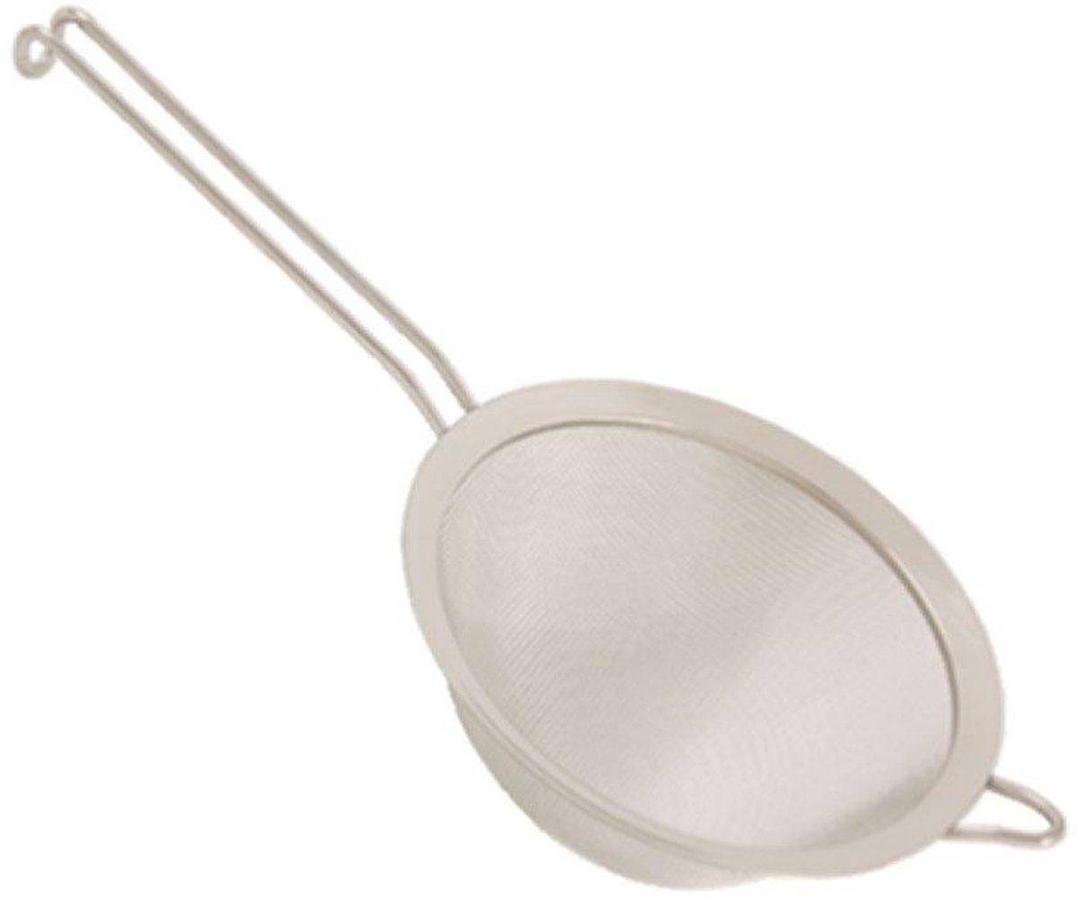 Keukenzeef Passeerzeef - Afdruip Zeef - Voedsel Bereiden - Groot Formaat - Ø 200 x 180 mm - Zilver