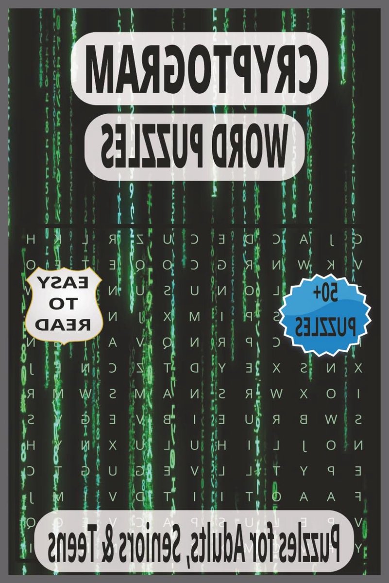 Cryptogram Puzzelboek - Woordspel Puzzels - Hersenen Trainen - 55 Inspirerende Puzzels - 6x9 Inch - Niet gespecificeerd
