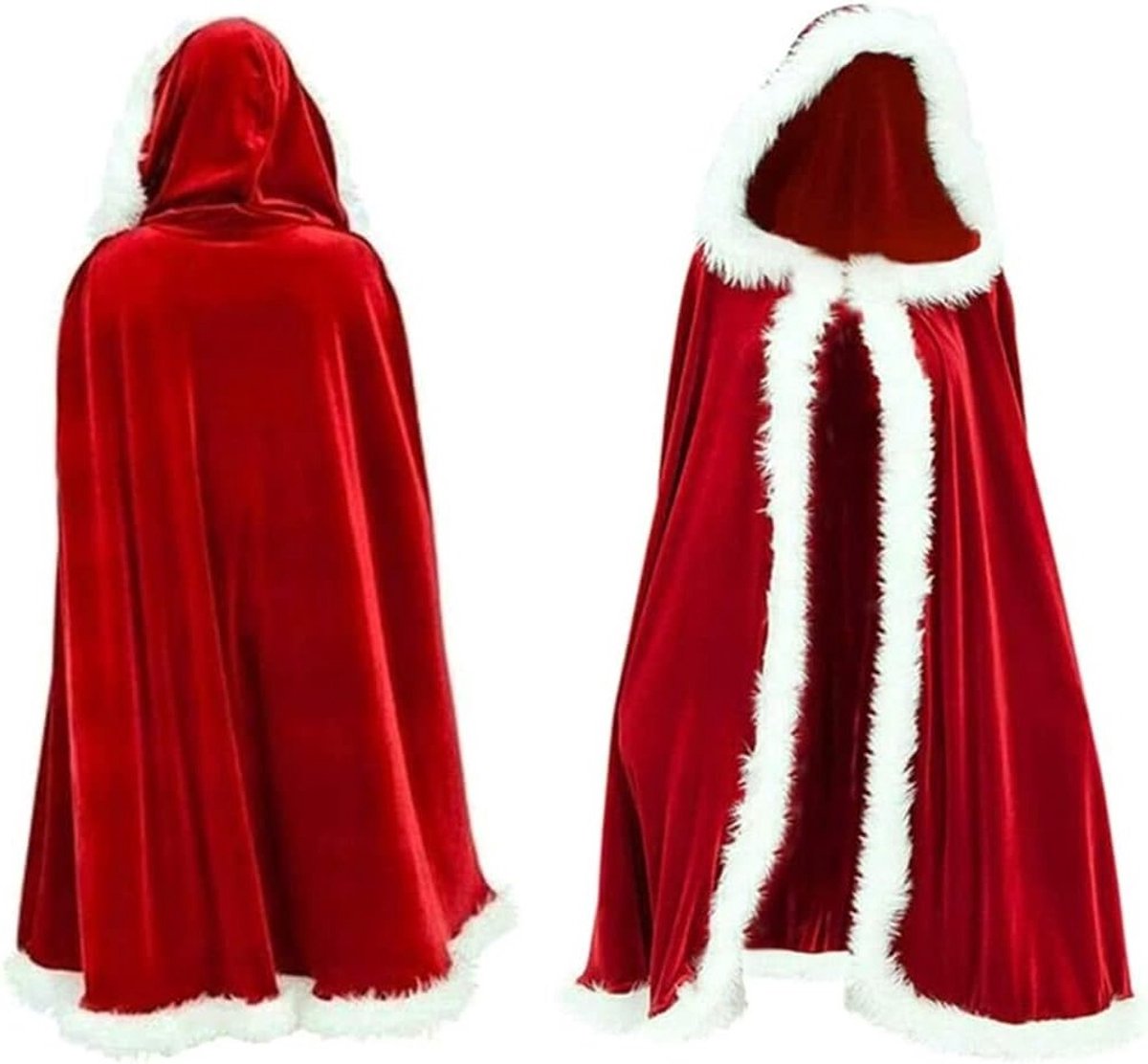 Vrouwelijk Kerstkostuum met Cape, Perfect voor Feestelijke Cosplay en Kerstpartijen, Inclusief Deken en Accessoires