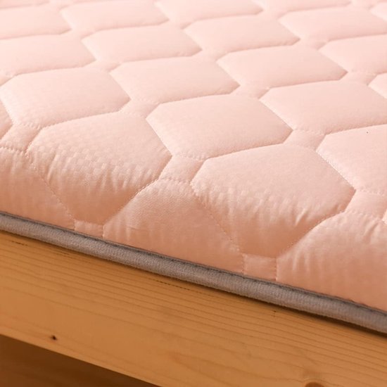 Opvouwbare Slaapmat - Draagbare Matras - Kamperen en Reizen - Antislip Hoeken - 120x200cm - Roze — afbeelding 2