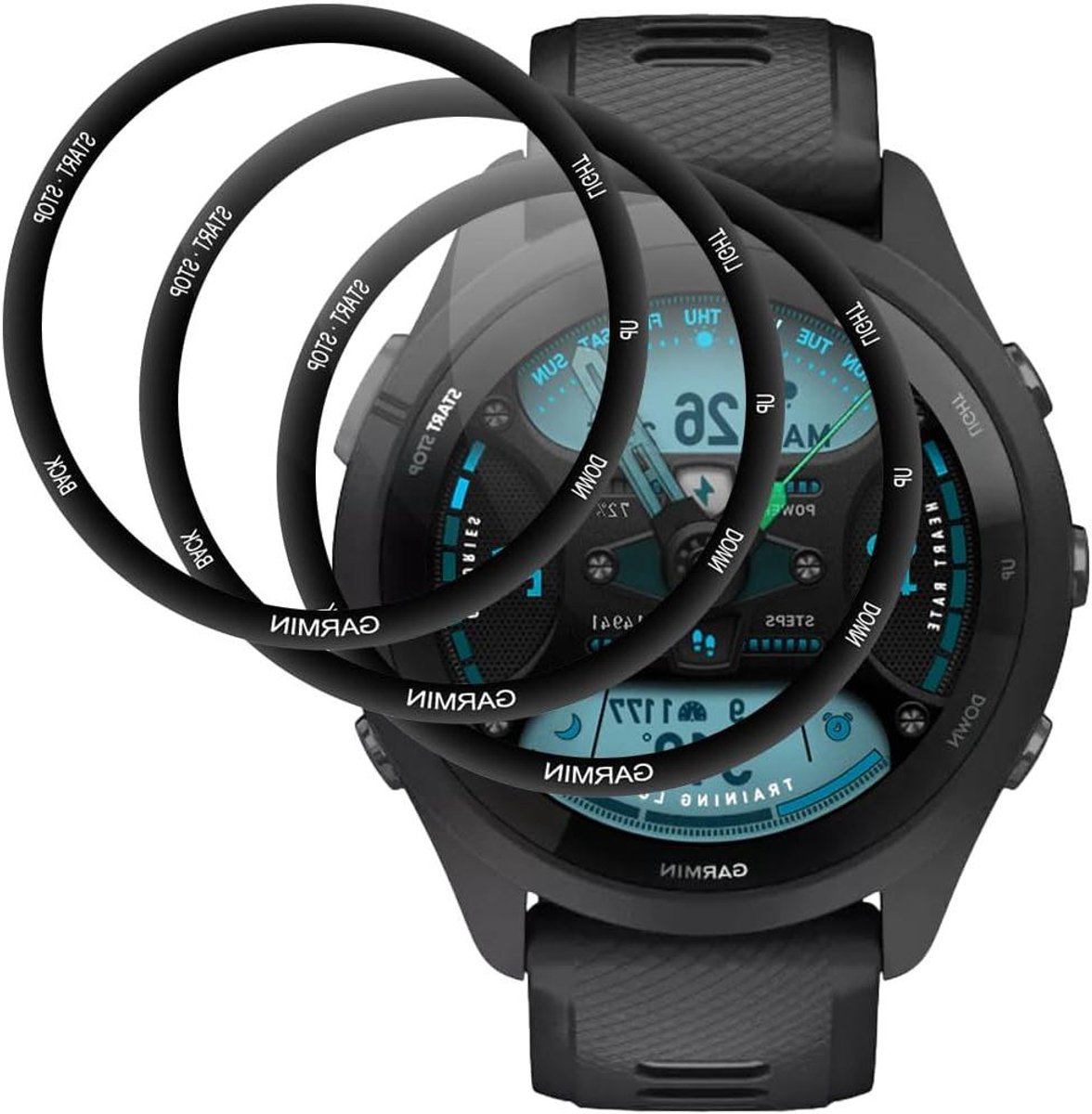 Screenprotector Glas - Gehard Glas Folie - Horloge Beschermen - 9H Hardheid - 3 stuks - Helder
