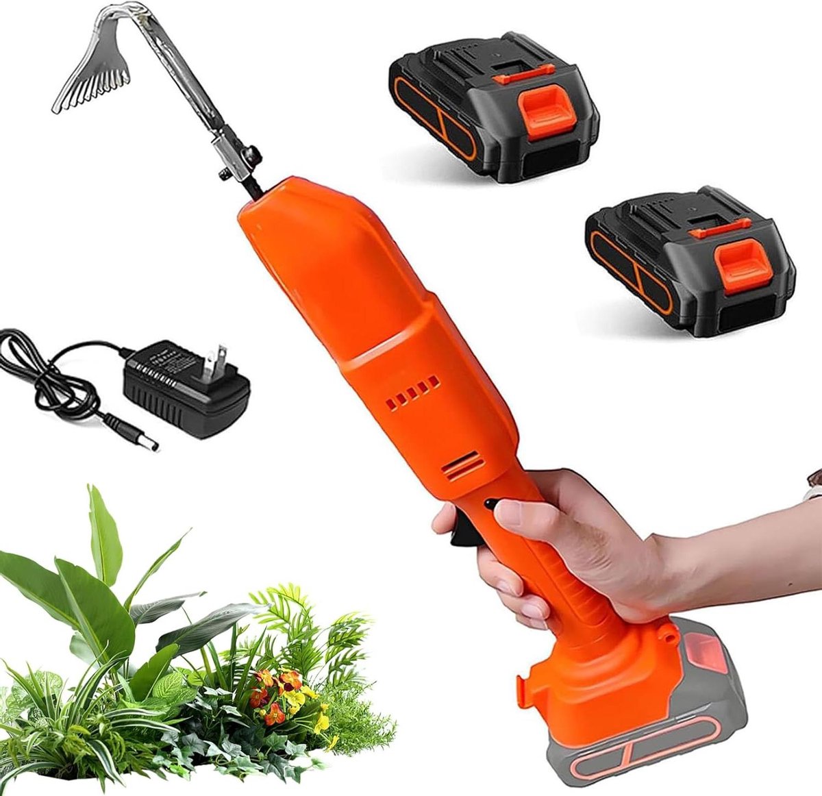 Elektrische Tuincultivator - Onkruidsteker Bodemwoeler - Tuinonderhoud Bodembewerking - Lichtgewicht Ergonomisch Ontwerp - 30 mm Werkdiepte - Zwart