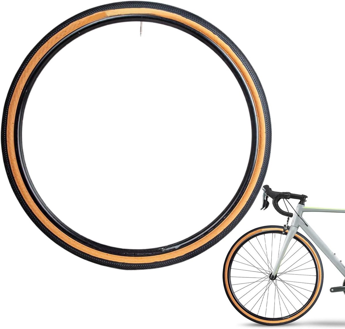 Fietsbanden - Lekvrije banden - Outdoor fietsen - Versterkte zijwanden - 622 x 40 - Geel-zwart