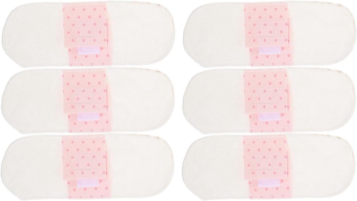 Wasbare Maandverbanden - Menstruatiepads Doekjes - Hygiënisch Werken - Zacht Katoen - 21 cm - Multicolor