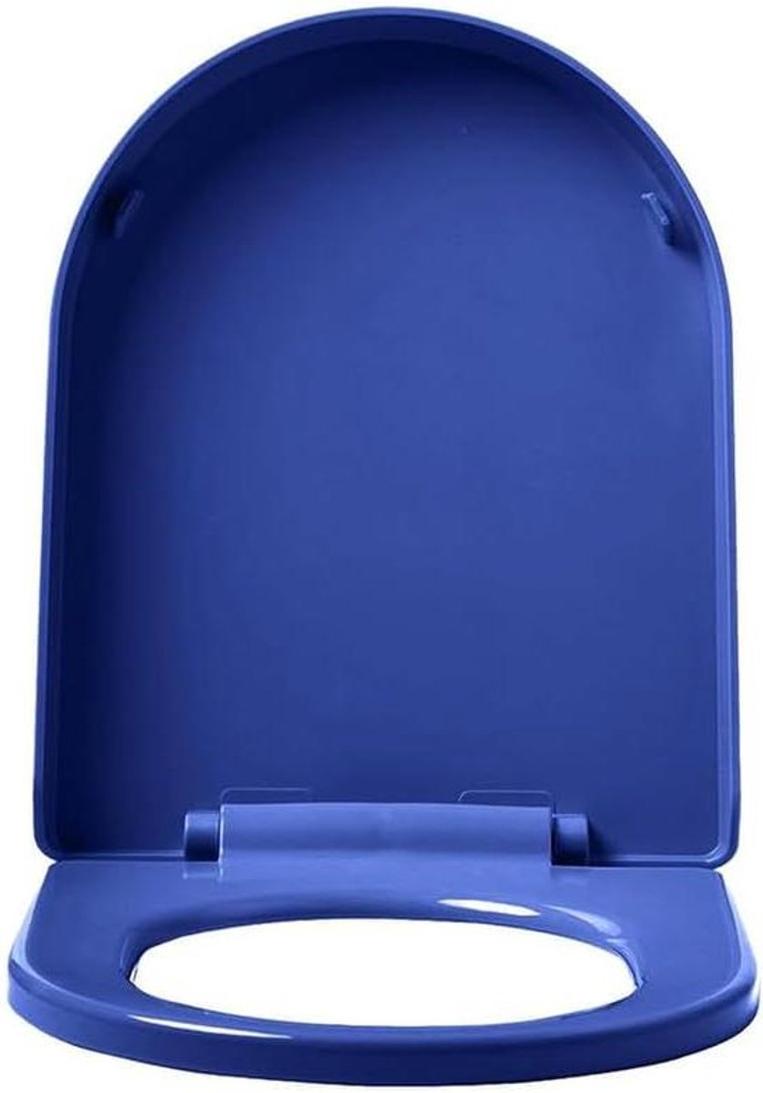 Toiletbril - WC-bril - Badkamer Upgrade - Soft Close Scharnieren - 44.5 x 36 cm - Marineblauw
