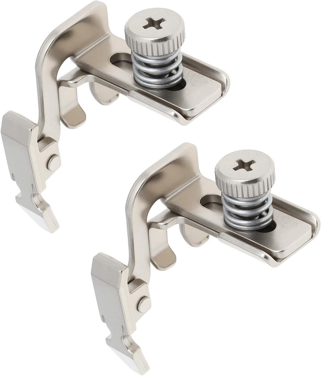 Naaimachine Ritsvoet - Verstelbare Voet - Nauwkeurig Stikken - Scharnierende Positionering - 2 stuks - Zilver
