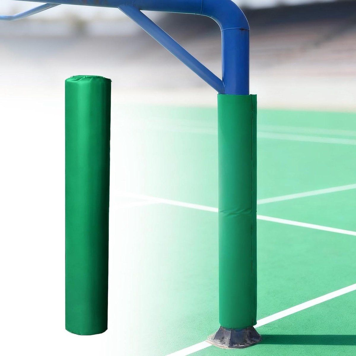 Basketbalpaal Beschermhoes - Paalvulling Paalbeschermer - Sport Veiligheid - Dikke Gewatteerde Omslag - 180 cm Hoog - Groen