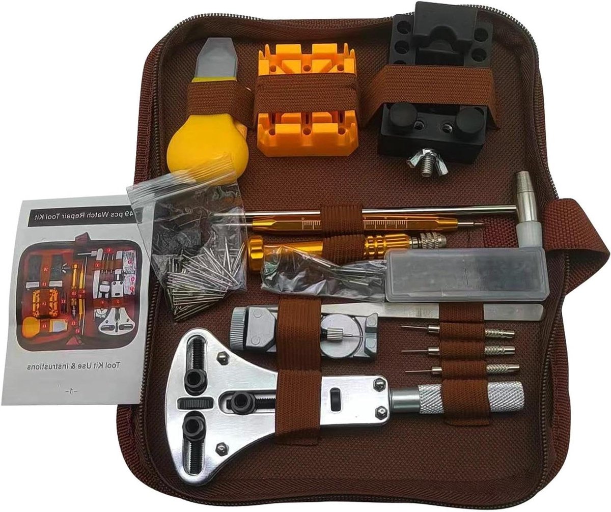 Horlogereparatie Gereedschap - Reparatieset Horloges - Onderhoud Reparatie - 149 Delen Set - Complete Set - Zilver