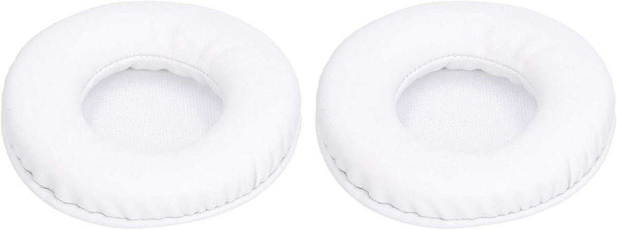 Koptelefoon Kussens - Oor Kussentjes - Muziek Luisteren - Traagschuim Comfort - 2 Stuks - Wit