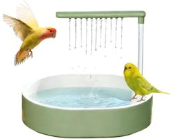 Vogel Douche - Badhuis Fontein - Verfrissing Vogels - Natuurlijke Badervaring - 32 cm - Transparant