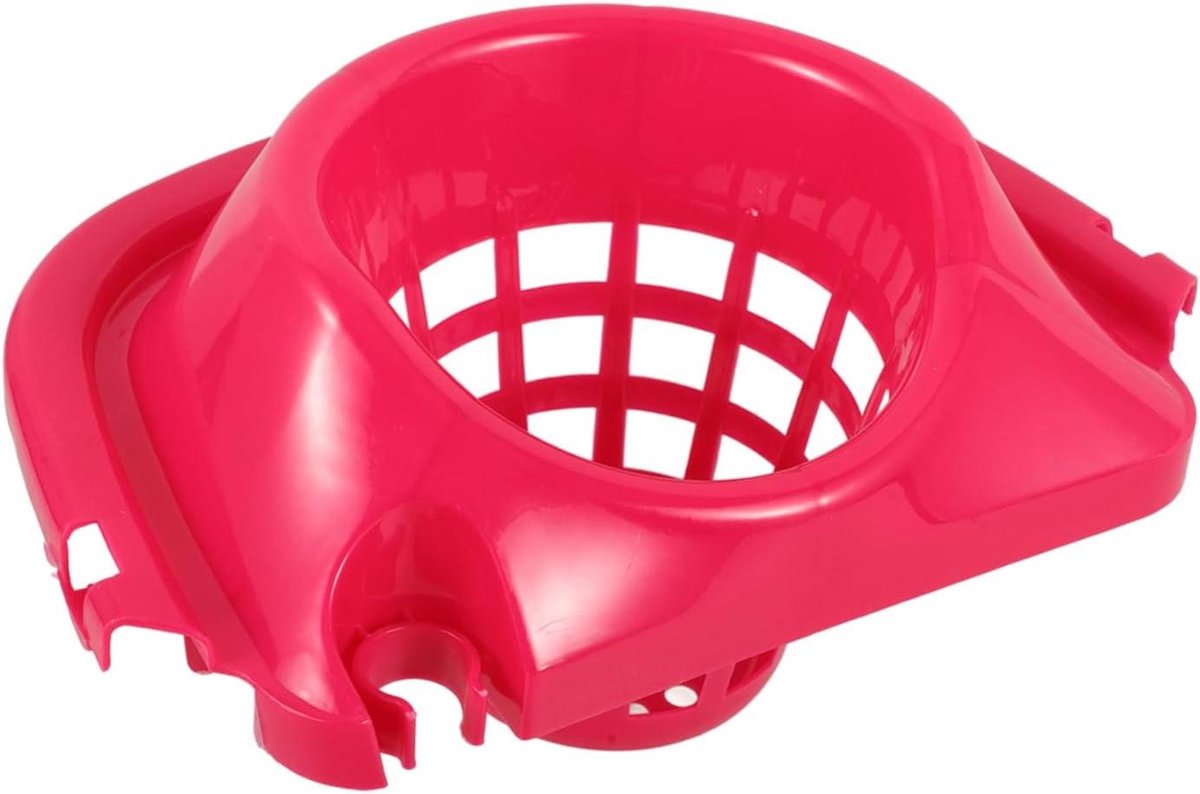 Dweilmand - Afvoer mand - Schoonmaak gemak - Meerdere afvoergaten - 29 x 29 x 29 cm - Rood