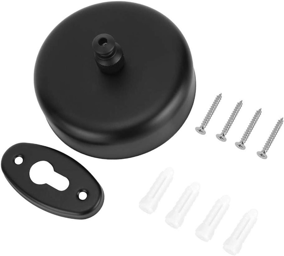 Waslijn - Wasdraad - Kleding Drogen - Intrekbaar - 9.2 cm diameter - Zwart