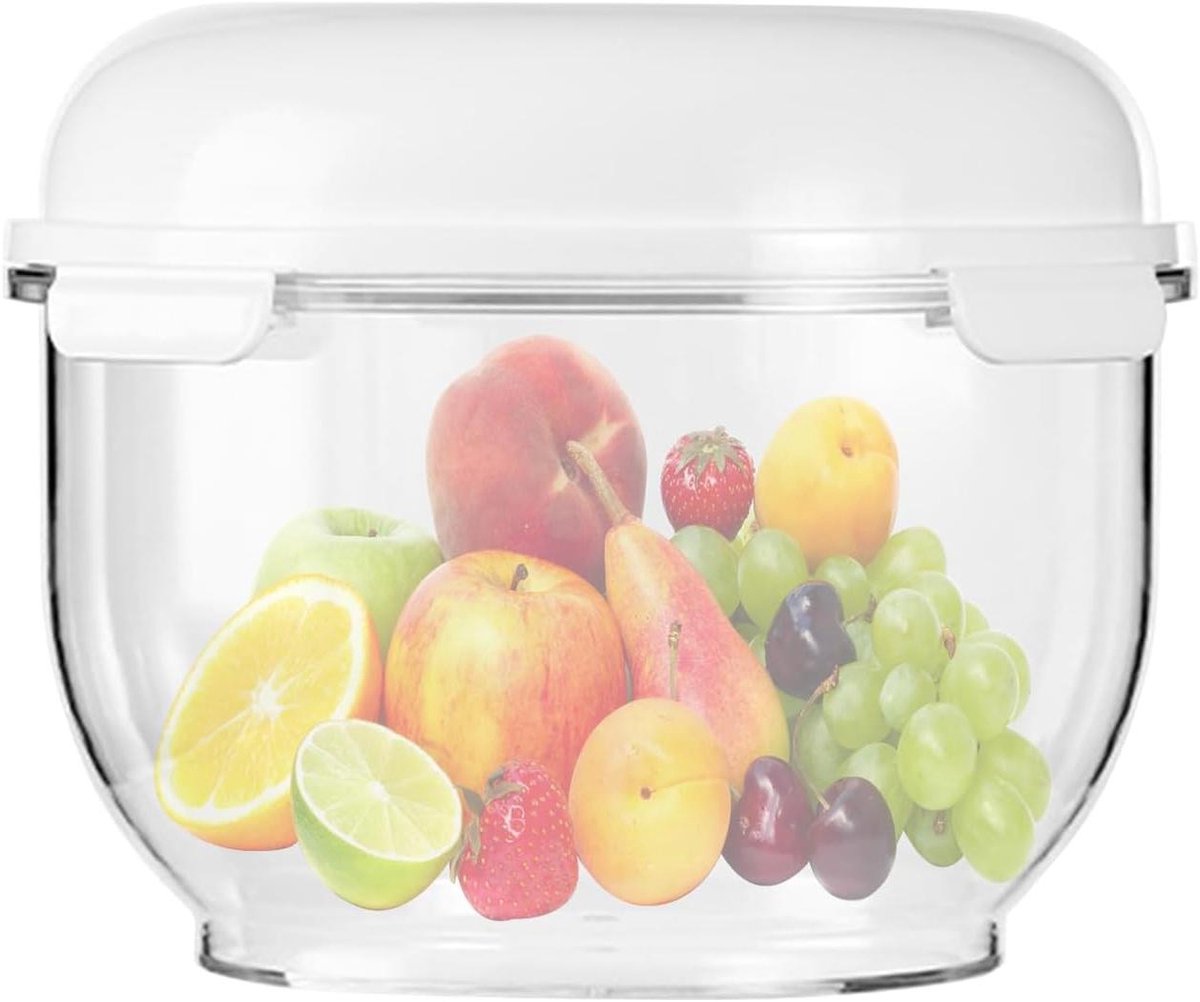 Deegrijscontainer - Deegdoos Pizzadoos - Brood Bakken - Antiaanbaklaag - 3 Liter - Transparant